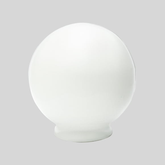 Pantalla De Lámpara Globo De Cristal R6 Opalino 14cm.