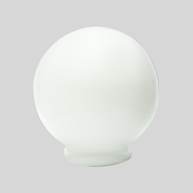 Pantalla De Lámpara Globo De Cristal R6 Opalino 14cm.