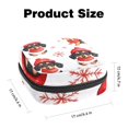 thumbnail image 2 of 1Pc Cute Period Bag Menstrual Cup Pouch, Large Storage Bag Sanitary Purse for Sanitary Napkin Pads, Cute Dachshund Dogs in Christmas Winter Costume Pads Organizer for Girls Women, 2 of 6