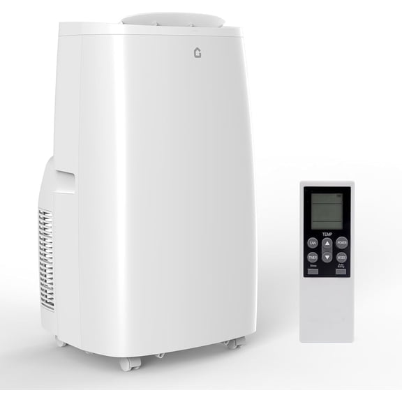 Portable Air Conditioner, 14000 BTU Standing Cooling with Cooling, Dehumidifier and Fan Functions, Cools Up to 750 Sq. Ft., LED Display and Window Venting Kit Included