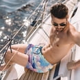 thumbnail image 2 of luoweisi Men's Beach Shorts Quick Dry Swim Trunks with Mesh Lining Clouds XL, 2 of 5