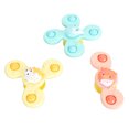 thumbnail image 3 of Suction Cup Rotating Toy, Baby Bath Rotating Toys 3PCS Cartoon Animals  for Sensory Motor Training, 3 of 7