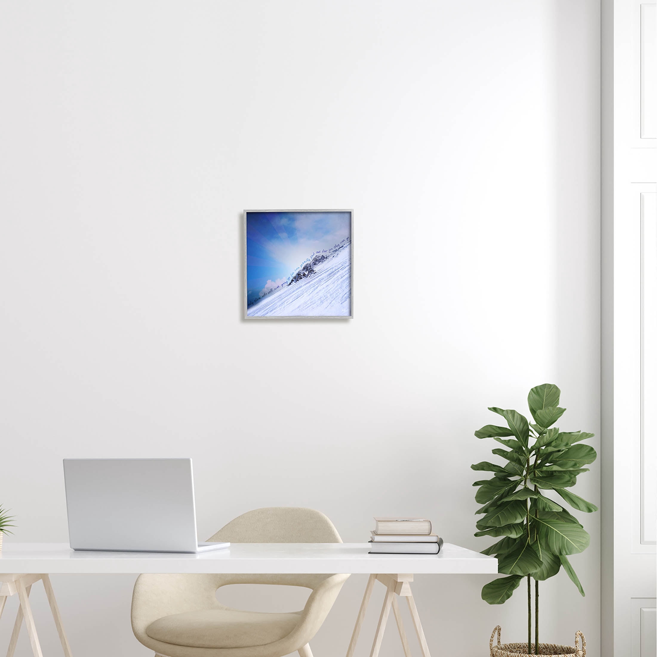 Stupell Industries How Far They Can Go Phrase Graphic Art Gray Framed Art Print Wall Art, Design by K. Kaufman