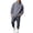 Dark Gray_014, variant on Mens Hooded Sweatsuit Matching 2‑Piece Suit, Long‑Sleeve Sweatshirt And Casual Jogger Bottoms,Activewear Tracksuit For Outdoor Jogging - Dark Green L