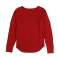 thumbnail image 2 of P.J. Salvage Womens Waffle Knit Pajama Sweater, Red, Small, 2 of 2