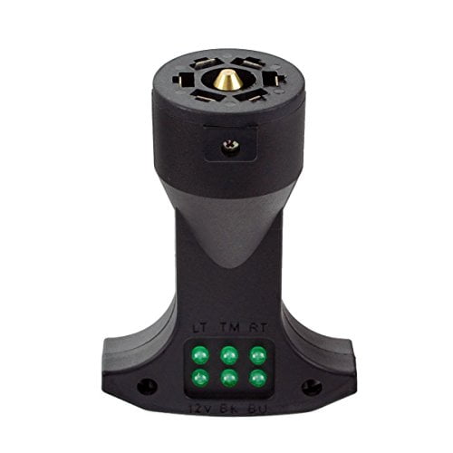 Vehicle Trailer Wiring 7Way Circuit Tester 6 Function LED Indicators Taiwan