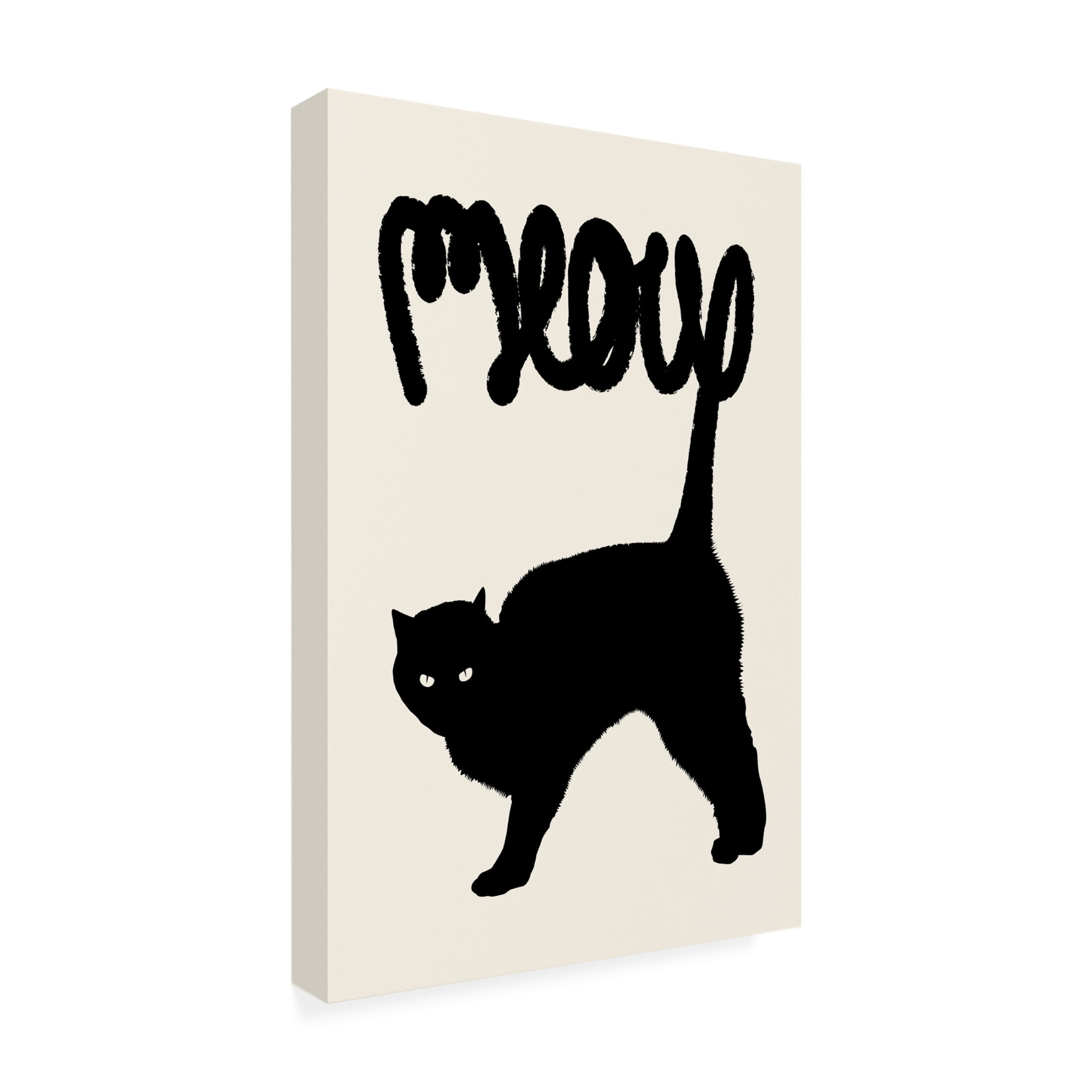 Trademark Fine Art Florent Bodart  Meow Canvas Wall Art
