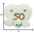 thumbnail image 6 of Personalized Anniversary Ornament 2024 - Wedding Anniversary Couple Ornament 2024 - White Heart 50th Anniversary Ornament, Couple Anniversary Christmas Ornament 2024 - Free Customization, 6 of 10