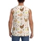 thumbnail image 4 of Balery Chicken Family Camisetas sin mangas para hombre, absorbe la humedad y protege contra el mal olor.-XX-Large, 4 of 7