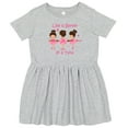 thumbnail image 3 of Inktastic Life's Better in a Tutu Ks Girls Toddler Dress, 3 of 5