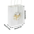 thumbnail image 2 of 30 Pcs White Thank You Gifts Paper Bags with Handles Bulk 6.3x3.1x8.6in Gold Foil Gift Bags Thank You Paper Bags for Wedding, Birthday, Baby Shower, 2 of 7