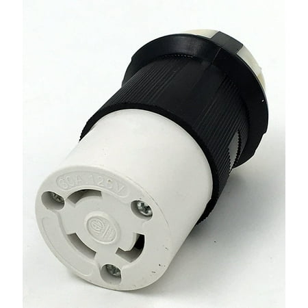 Power Cord Lock - TruePower RV 30 Amp Power Cord Adapter Twist Lock Replacement Connector / Receptacle.
