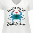 thumbnail image 4 of Inktastic Blue Crab Funny Festival Celebration Women's Plus Size V-Neck T-Shirt, 4 of 5