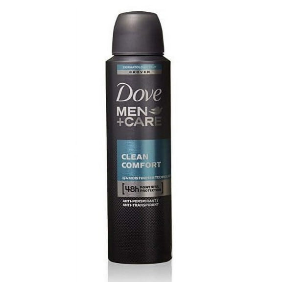 Dove Men Care Clean Comfort Anti-Perspirant Deodorant Spray 150 Ml/5.0oz (Pack Of 4)