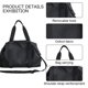thumbnail image 3 of Bolsa de lona de viaje, Bolsa deportiva para gimnasio, Bolsa de hombro para el fin de semana durante la noche, 3 of 5