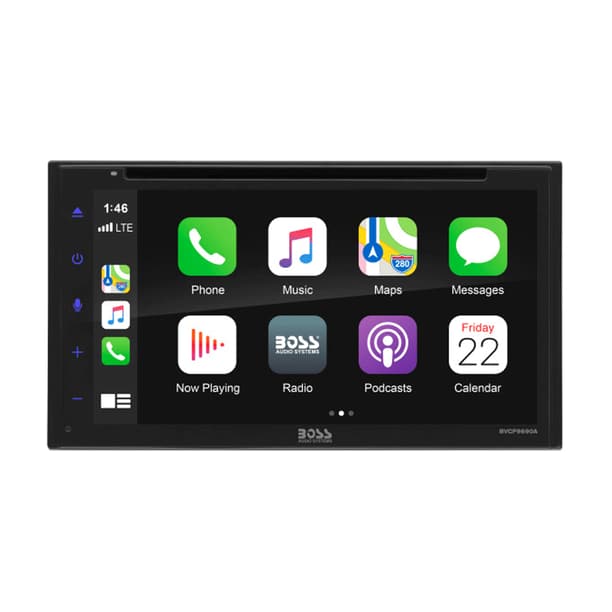 vriendschap bonen deeltje BOSS Audio BVCP9690A Double Din Apple CarPlay Android Auto Multimedia DVD  Player w/ 6.75 Inch LCD Touchscreen Bluetooth, DVD, CD, AM/FM Radio -  Walmart.com