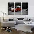 thumbnail image 2 of ARTCANVAS Red And White Volkswagen Vintage Van Bus Canvas Art Print - Size: 60" x 40" (0.75" Deep) (3-Piece), 2 of 9