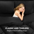 thumbnail image 6 of BDEUS 7 Pieces Comforter Set Queen，Bed in A Bag，All Seasons Bedding Sets with Comforter,Fitted Sheet,Flat Sheet,Pillowcases & Shams, Black, 6 of 14