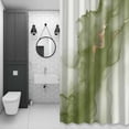 thumbnail image 4 of Marble Texture Shower Curtain for Bathroom Decor, Abstract Sage Green Gradient Art Waterproof Fabric Shower Curtain, 36"x72" Set with 12 Hooks, 4 of 9