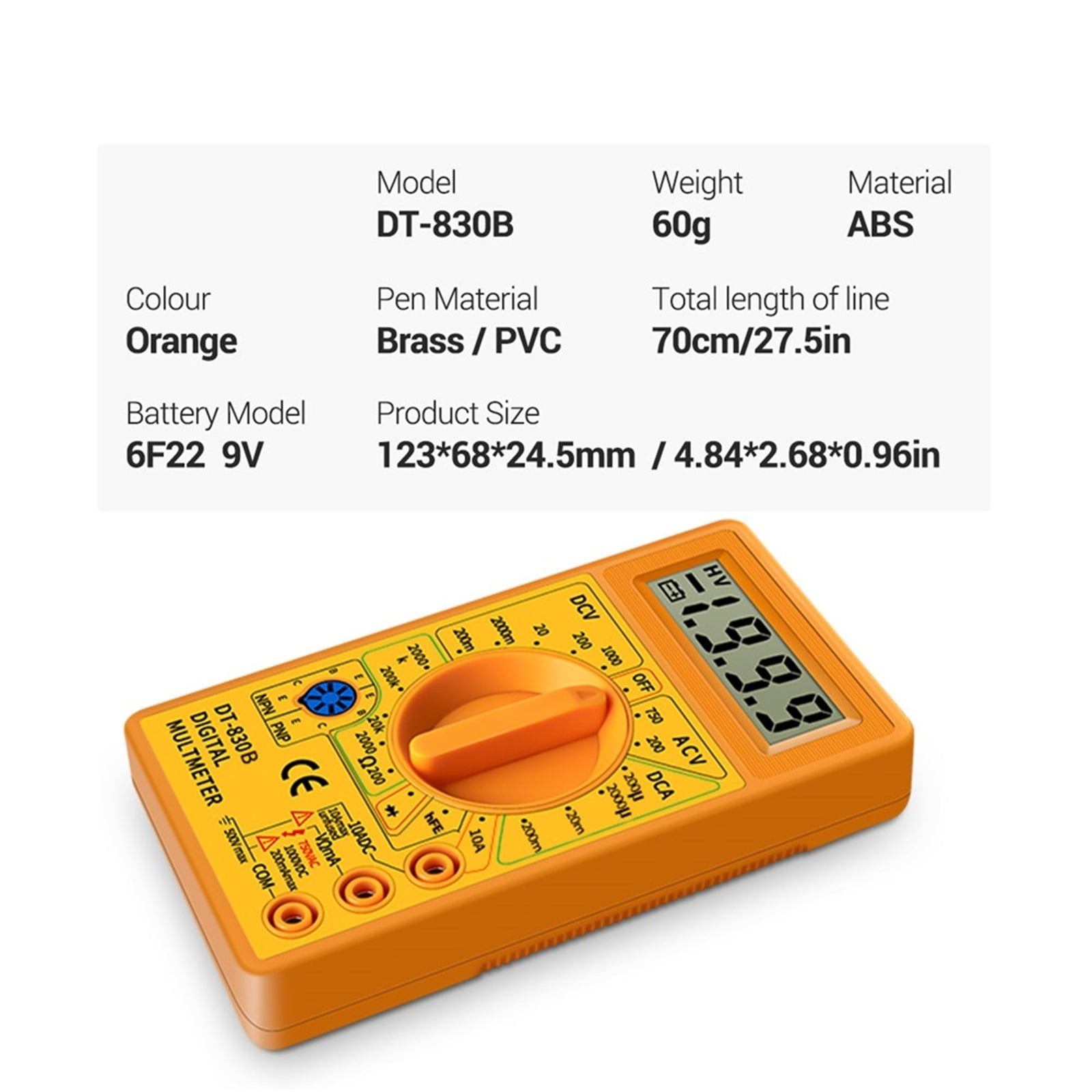 Multimeter Tester Handheld Multimetre Digital Multimeters Professional Multi Meter Multimetro Ohm Maltimeter Tools ,Battery Test