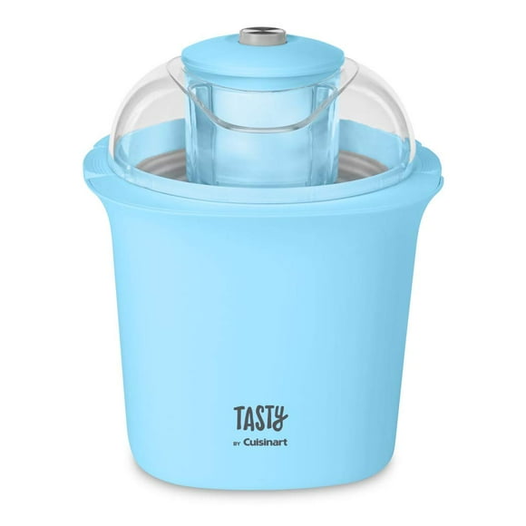 Tasty by Cuisinart ICM100TBL Máquina para hacer helados, 8,71 pulgadas de largo x 8,71 pulgadas de ancho x 10,49 pulgadas de alto, azul