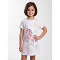 thumbnail image 2 of Kids Fashion Short Sleeve Dress Slim-Fit Round Neck Casual Dresses for Girls Tween Girls Age 8-13 Pockets, 2 of 6