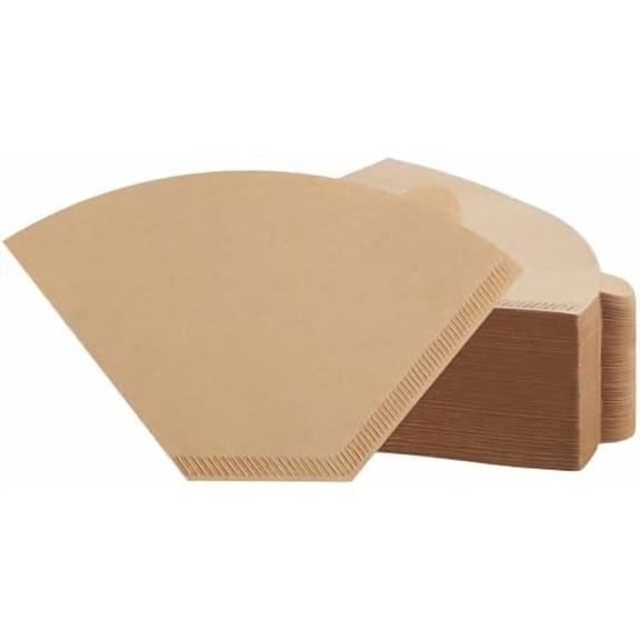 100 Count #4 Cone Coffee Filters 8-12 Cups, Disposable Natural Coffee Filters 4 Cone Paper Unbleached 4 Filters Paper Compatible with Ninja, Drip and Pour Over Coffee Maker