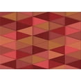 thumbnail image 1 of Ahgly Company Machine Washable Indoor Rectangle Transitional Red Area Rugs, 5' x 7', 1 of 7