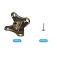 thumbnail image 3 of Unique Bargains 4Pack Removable Corner Brace, Metal Butterfly L Brackets Right Angle Support with Screws (Bronze), 3 of 6