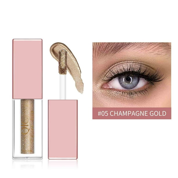 Set de sombras de ojos y delineador líquido con glitter. Incluye delineador líquido brillante y colorido. Maquillaje de sombras de ojos de 4 ml.