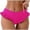 Hot Pink, variant on Swim Shorts Women's Summer Fashion Ruffle Edge Triangle Female Conservative Swimming Trunks -Glare Coverage Bikini Bottoms for Women Black，M