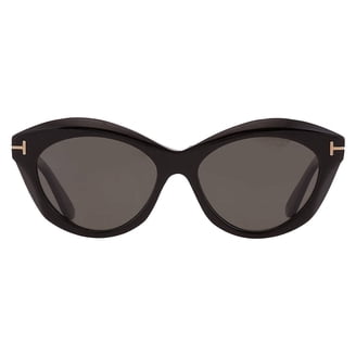 TOM FORD Dasha FT0822 56E Havana Brown Plastic 52 mm Women display picture 1