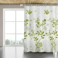 thumbnail image 3 of Shower Curtain Liner, PEVA Green Butterfly Shower Liner, Plastic Waterproof Shower Curtains, Bathroom Curtains Shower Curtain and Liner Set, 3 of 5