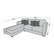 thumbnail image 4 of Sala esquinera Aston 260x200 cm Gris plata Lino nacional EL BAZAR STORE Moderna en esquina, 4 of 4