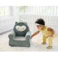 thumbnail image 6 of Soft Landing Sweet Seats, Premium and Comfy Toddler Lounge Chair with Carrying Handle & Side Pockets –Polyester, Gray Owl, 6 of 7