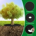 thumbnail image 5 of Tutuviw Non Woven Tree Ring, 24.4 inches Round Tree Base Weed Barrier Fabric Cover, Degradable and Reusable Tree Mulch Ring for Landscaping Weed Control, Root Protection, 5 of 7