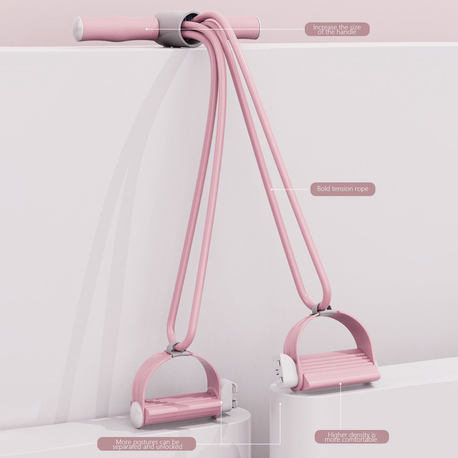 Resistance Loop Bands Bandes D'entraînement Réglables En Tissu (boucle Marche/arrêt Rapide), Résistance Antidérapante Pour Entraînement Des Hanches, Fessiers Et Jambes, Squats épais, Rouge Booty Band