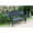 Black - Black, variant on Jeco White Wicker Patio Love Seat