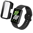 thumbnail image 2 of Glass Case+Silicone Band For Samsung Galaxy Fit 3 Strap Screen Protective Cover For Samsung Galaxy Fit 3 Bracelet Watchband Light Gray For Galaxy Fit 3, 2 of 6