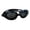 Bright Black, variant on Swimming Goggles, Anti-Fog Anti-UV No Leak Clear Vision Swim Goggles with Replacement Nose Bridge for Water Sports & Pool Training(Black,43cm)(Black,43cm)