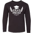 thumbnail image 3 of Inktastic Grad Squad with Graduation Cap and Wings Long Sleeve Youth T-Shirt, 3 of 5