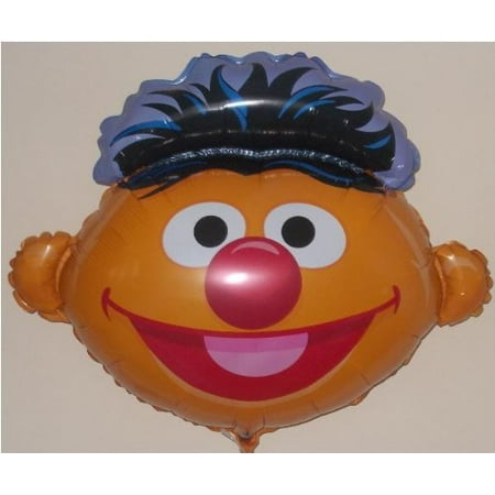 28" Ernie Head Sesame Street Anagram Foil Balloon.
