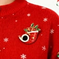 thumbnail image 3 of Christmas Brooch Set Holiday Pin Collection with Tree Bell Snowflake Designs, Zinc Alloy Enamel Christmas Pins for Scarf Bag Decor, 3 of 9