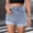 Light Blue high waisted denim shorts for women a1, variant on Women High Waisted Denim Shorts with Pockets Cuffed Casual Regular Fit Summer Jean Shorts for Beach Lounge Travel Fashion, Light Blue M