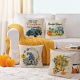 thumbnail image 5 of Fall Pillow Covers 18x18 Set of 4 Thanksgiving Autumn Decorative Pillow Covers Blue Fall Pumpkin Gnome Truck Cushion Covers Pillow Cases for Home Outdoor Couch Sofa Decorations (18 inch), 5 of 6
