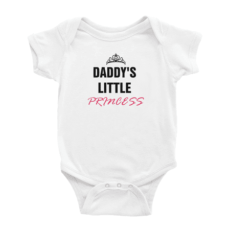 

Daddy s Little Princess Cute Baby Bodysuit Boy Girl Unisex