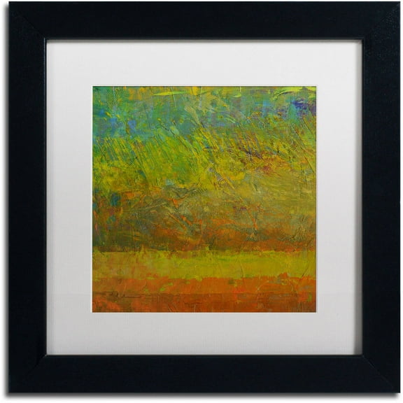 Trademark Fine Art "Golden Dawn" Canvas Art by Michelle Calkins, White Matte, Black Frame