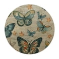 thumbnail image 4 of Orinice Butterflies Round Table Cover Stain Resistant Washable for Indoor Outdoor Kitchen Dining Wedding Parties 100% Polyester Fiber 31-35, 4 of 8