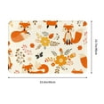 thumbnail image 3 of Disketp Flower Fox Mat For Front Door Outside - Doormat Outdoor Entrance - Welcome Mats Outdoor,Outside Entry And Outdoor Entrance 16''X24'', 3 of 9