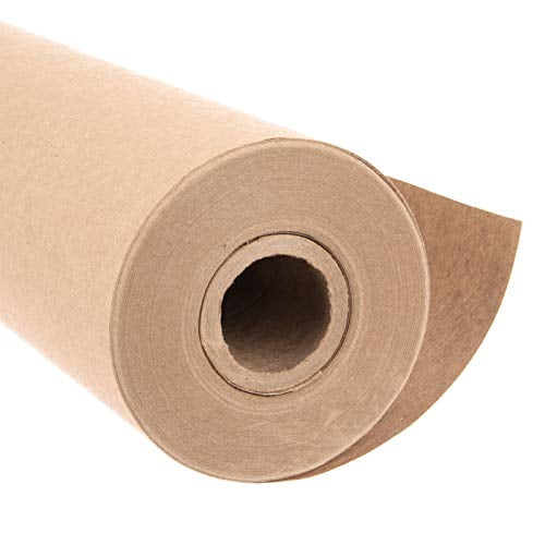 Eco Kraft Wrapping Paper Roll (Jumbo Roll) | Biodegradable Recycled Material | Made in the USA | Multi-use: Natural Wrapping Paper, Table Cover/Runner, Moving, Packing & Shipping |